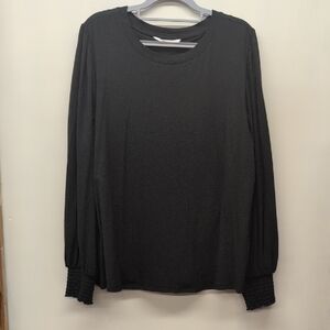 LC Lauren Conrad Black Long Sleeve Top